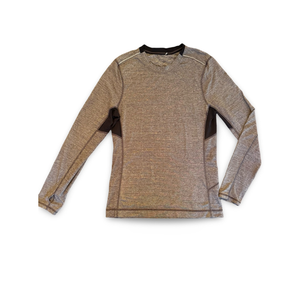 Lululemon Men’s‎ Metal Vent Tech Long Sleeve Shirt, Size Medium - Heathered Gray